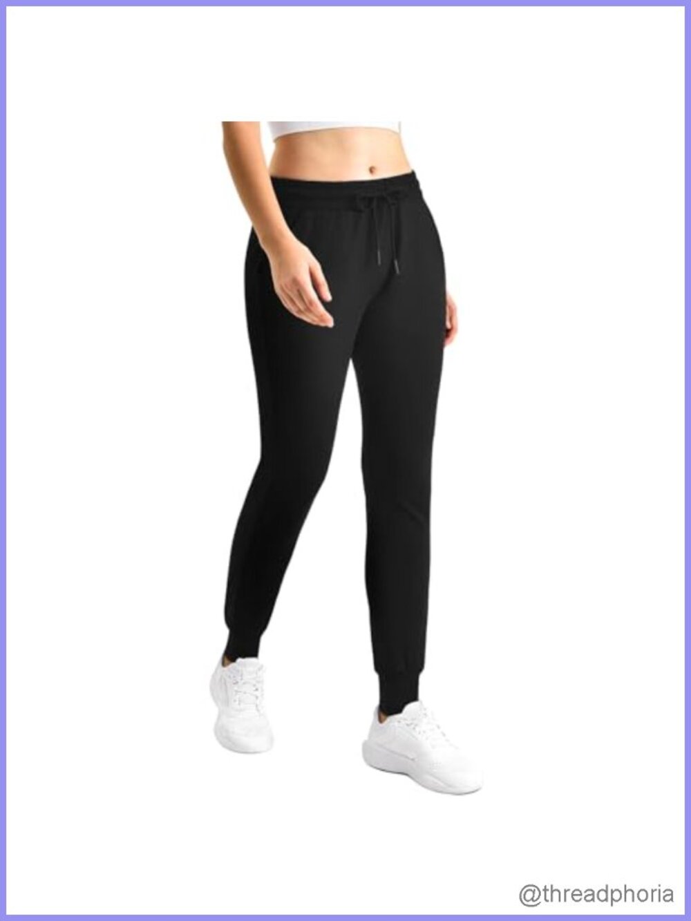 Women's Joggers with Pockets 4-Way Stretch Athletic Sweatpants High Rise